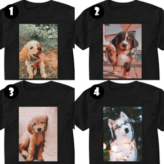 T258 DOGS GRAPHIC TEES BLACK FREE OVER SIZE TSHIRT FOR KIDS TEENS MAN AND WOMAN UNISEX_02