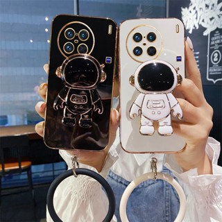 เคสโทรศัพท์มือถือ ชุบไฟฟ้า ลายนักบินอวกาศ สําหรับ vivo X90 X90Pro X90Pro+