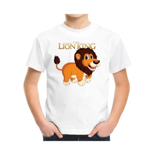 เสื้อยืด พิมพ์ลายการ์ตูน The Lion King Happy Simba สําหรับเด็ก_05