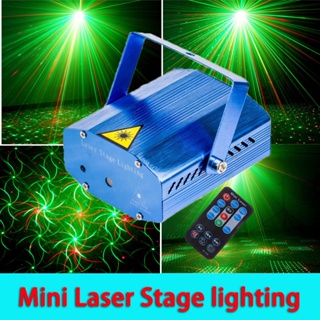 NEW Laser Stage lighting ไฟเลเซอร์ ไฟดิสโก้ ไฟเธค กระพริบตามจังหวะเพลง เสียงตามจังหวะ