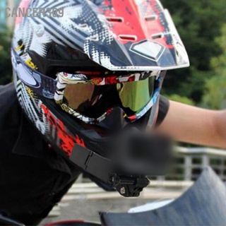 Cancer309 Fixing Bracket Motorcycle Helmet Chin Holder Integrated Belt เหมาะสำหรับ DJI สำหรับ Hero9 Xiaomi Yi Sports Camera อุปกรณ์เสริม