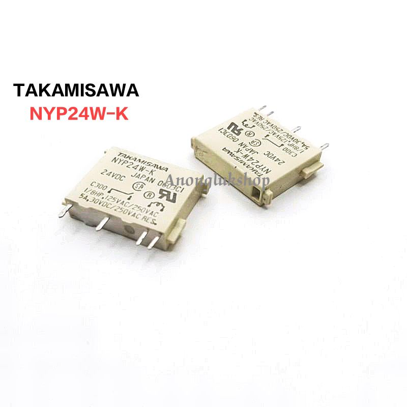 1ตัว 👉👉NYP24W-K RELAY 24V 4PIN รีเลย์ 24VDC 4ขา 5A ระยะขา 8มิล แบบล็อค ...