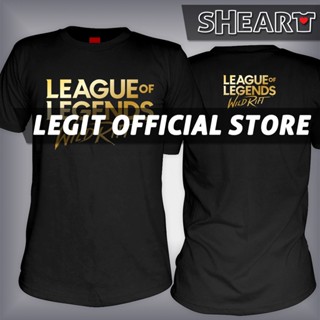 SHEART LOL League Of Legends Wild Rift High Quality Cotton Blend Rubberized Vinyl Design LOL Shirt_01