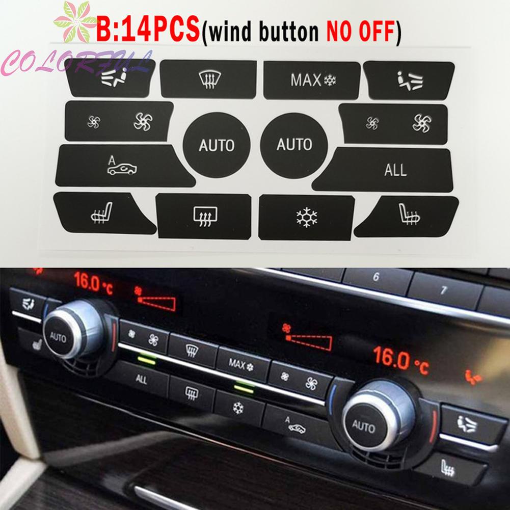 colorful-for-bmw-5-7-series-x6-f10-air-conditioning-button-panel-repair-sticker-decal-kit