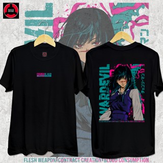 YFเสือยืดผู้ชาย Chainsaw Man - War Devil (Asa Mitaka) Shirt Classic t shirt Cotton Shirt For Man Womanเสื้อยืด