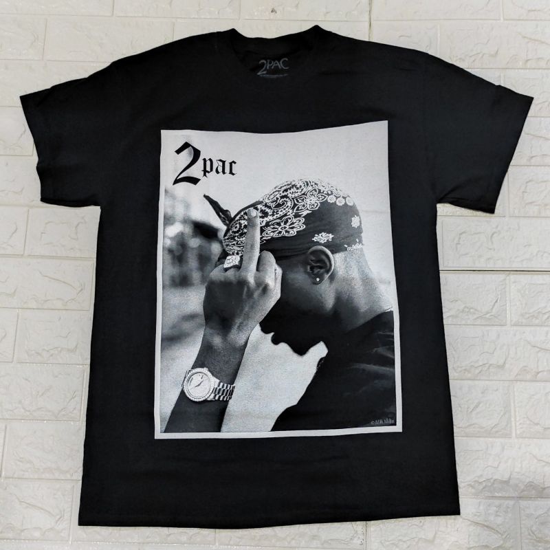 เสื้อวง-tupac-นิ้วกลาง-ลิขสิทธิ์แท้ปี2009