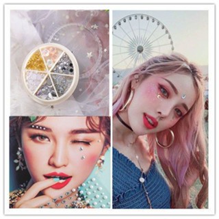 Corner of the eye bright eye makeup drill face makeup water drill stage drill tears pearl face diamond jewelry sticker