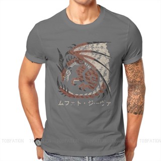 เสื้อยืดวินเทจเสื้อยืดคอกลม ผ้าฝ้าย พิมพ์ลาย World Iceborne Safijiiva Kanji Monster Hunter Game สไตล์ฮาราจูกุ สําห_03