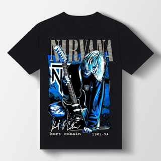 12R96 NIRVANA ROCK BAND KURT COBAIN RARE SIGNATURE NEW TYPE SYSTEM HIGH QUALITY SILK T-SHIRT_03