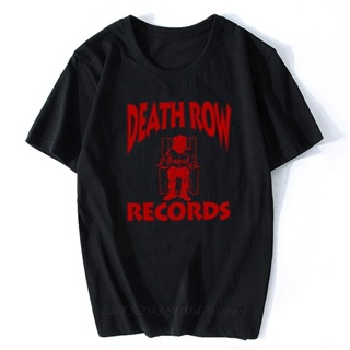 Cotton T-Shirt DEATH ROW RECORDS T Shirt Men High Quality Aesthetic Cool Vintage Hip Hop Harajuku Streetwear Camise_01