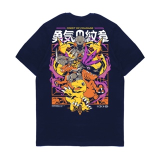 เสื้อยืด ลายการ์ตูนอนิเมะ Kizaru Digimon AGUMONy_01