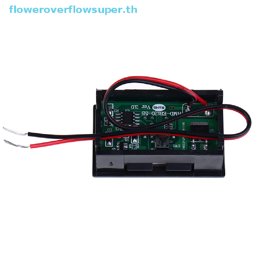 fsth-ขายดี-โมดูลโวลต์มิเตอร์-แสดงสถานะความจุลิเธียม-3s-12-6v-สีฟ้า