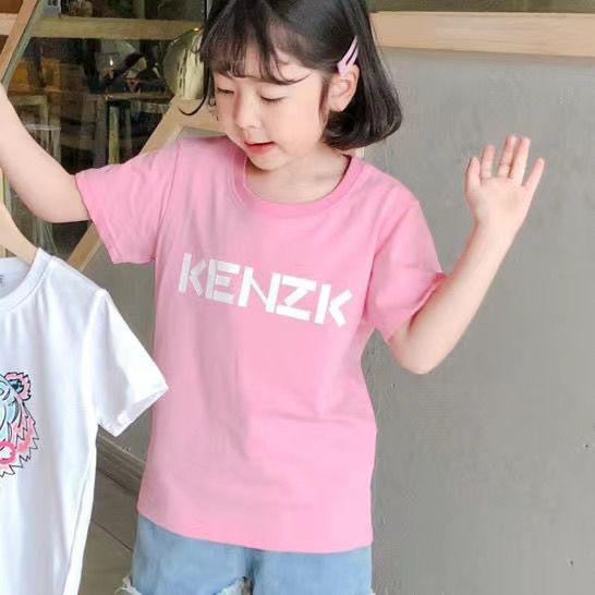 เสื้อยืดแขนสั้น-ผ้าฝ้าย-ขนาดเล็ก-กลาง-และใหญ่-แฟชั่นฤดูร้อน-สไตล์เกาหลี-สําหรับเด็กผู้ชาย-และเด็กผู้หญิง-2023