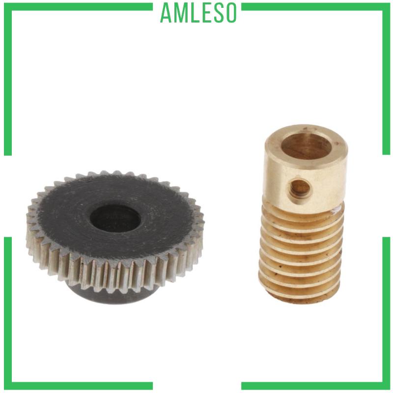 amleso-ชุดเพลาเฟืองหนอน-เหล็ก-0-5-modulus-และเพลาเกียร์ทองเหลือง