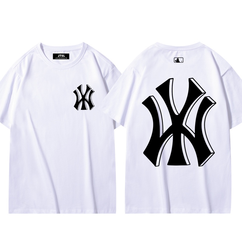 mbl-short-sleeved-t-shirt-men-and-women-spring-and-summer-new-black-and-white-casual-sports-letters-cotton-high-1