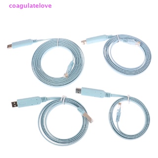 Coagulatelove สาย USB เป็นสายดีบัก RJ45 1 1.5 1.8 3 ม. สําหรับคอนโซลเราเตอร์ Cisco H3C Arba [ขายดี]