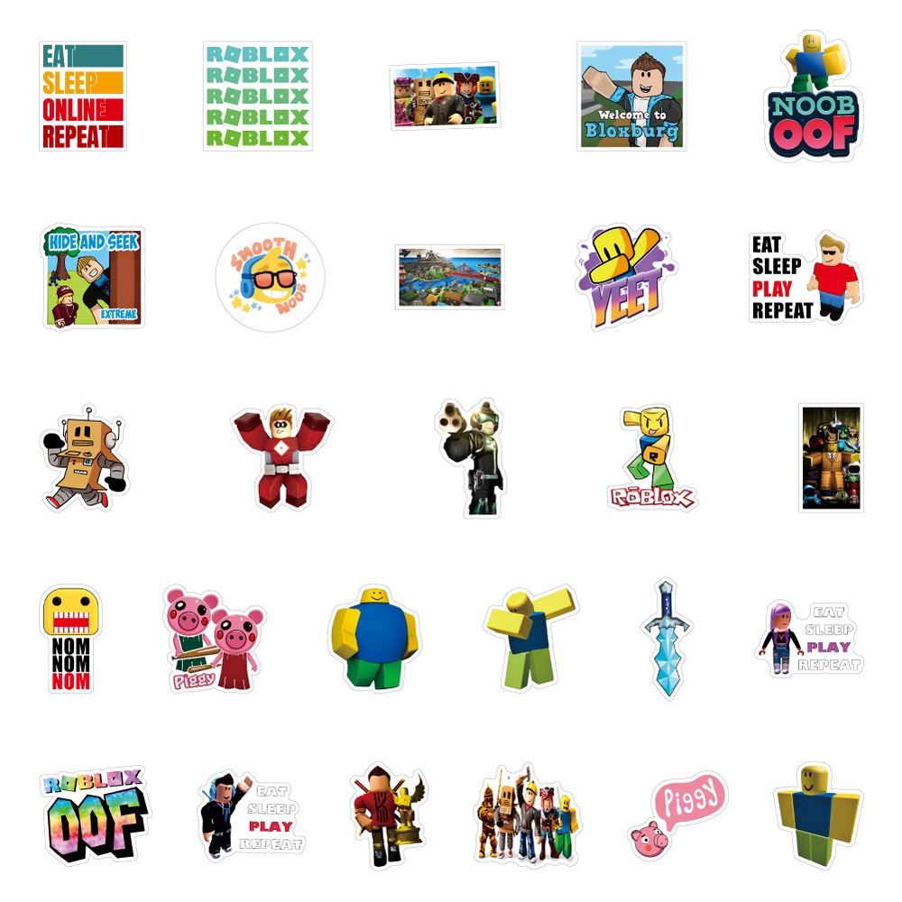 10/50 ชิ้น / ชุด Roblox Series A VR Games DynaBlocks สติกเกอร์ สําหรับ ...