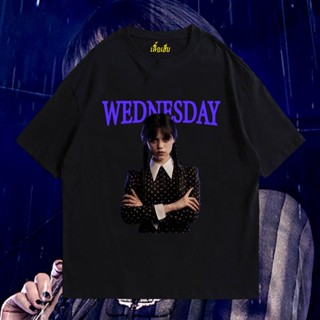 【เสื้อ   wednesday】💖ผ้าฝ้ายแท้ ลายสวย ใส่สบายรับซัมเมอร์