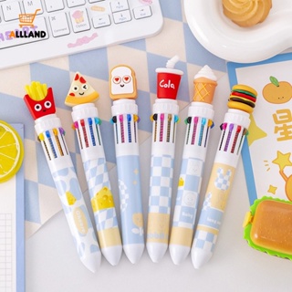 ปากกาลูกลื่น ลายการ์ตูนแฮมเบอร์เกอร์ 10 สี 1 ชิ้น