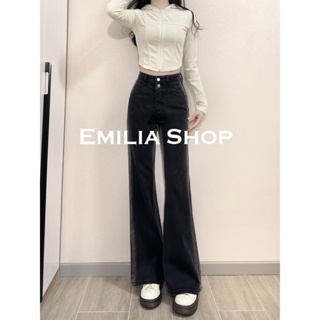 EMILIA SHOP  กางเกงขายาว กางเกงเอวสูง ผู้หญิงสไตล์เกาหลี สไตล์เกาหลี ทันสมัย Korean Style รุ่นใหม่ A23M07Z 36Z230909