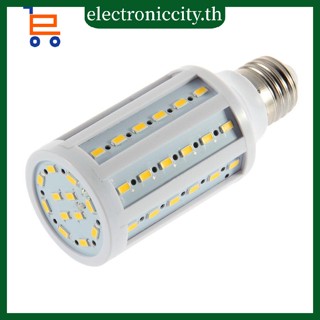 หลอดไฟ E27 15W 60LED 5630 SMD 110~130V แสงวอร์มไวท์ ประหยัดพลังงาน