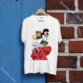 Japan Trend Animation Comics Inuyasha Mens 100 % Cotton Cotton Berry Short -sleeved Cartoon T -shirt เสื้อยืด_01