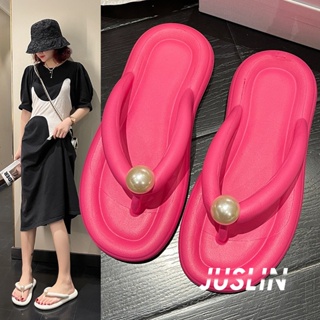 JUSLIN  รองเท้า รองเท้าแตะผู้หญิง อ่อนนุ่ม สไตล์เกาหลีฮ แฟชั่น สะดวกสบาย สุขภาพดี ทันสมัย สบาย พิเศษ สวยงาม B29G011 37Z230910