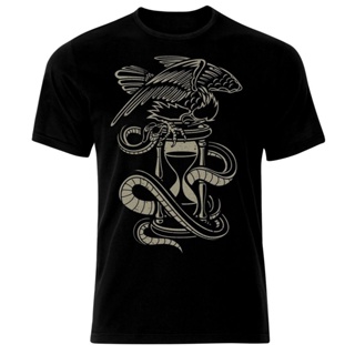 Men T-Shirt Eagle Hourglass Sandwatch Snake . Summer Cotton  O-Neck Mens New S-3XL Funny Tops Tee_01