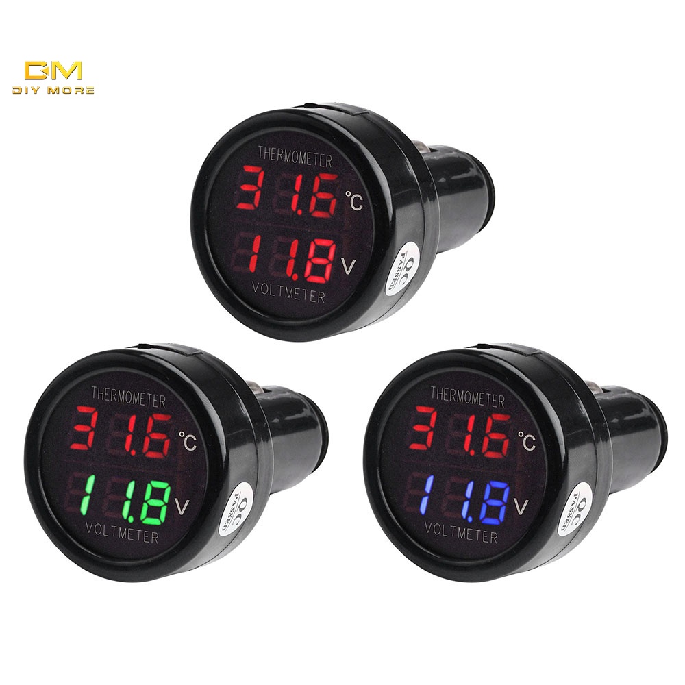 diymore-แรงดันไฟฟ้าดิจิตอล-dc-10-80-เครื่องวัดอุณหภูมิ-โวลต์มิเตอร์-แบตเตอรี่-สําหรับรถยนต์-รถจักรยานยนต์
