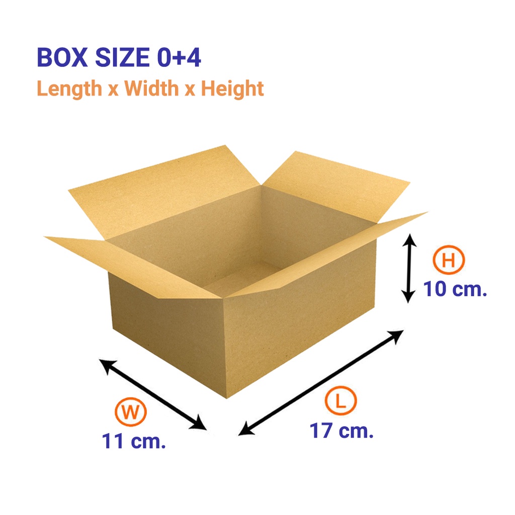กล่องพัสดุไปรษณีย์ฝาชน-เบอร์-0-4-ขนาด-11x17x10cm-จำนวน-20ชิ้น-สินค้าขายดี