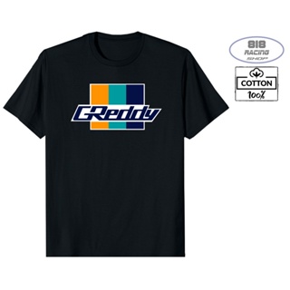 เสื้อยืด RACING เสื้อซิ่ง [COTTON 100%] [GREDDY] เสื้อแขนสั้น