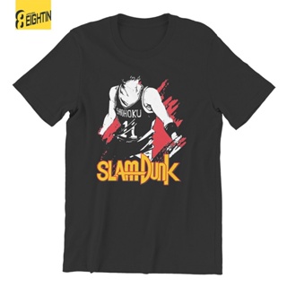 S-5XL Rukawa Slam Dunk Basketball  Vintage T-Shirt Round Neck  Tee Shirt Short Sleeve Clothing_08