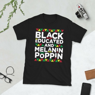 Black Educated And Melanin Poppin Black Shirt Magical Girl Bougie Queen Gift_03