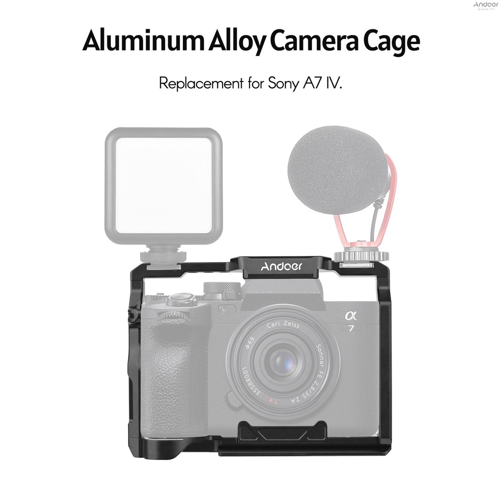 andoer-aluminum-alloy-camera-cage-kit-with-top-handle-grip-replacement-for-a7-iv