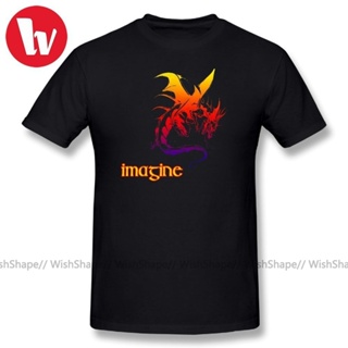 LYZH Imagine Dragons T Shirt Man T-Shirt 6XL Basic T-Shirts Big Plus Size 5XL Men Short Sleeve 100% Cotton Casual M_01
