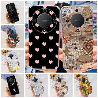 เคสโทรศัพท์มือถือ ซิลิโคนนุ่ม TPU ใส ลายหัวใจ สําหรับ Honor X9a X8a X7a X9a X7a