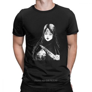 [S-5XL] เสื้อยืดแขนสั้น ผ้าฝ้าย พิมพ์ลายมังงะ Junji Ito Tomie สไตล์ญี่ปุ่น ฮาราจูกุ สําหรับผู้ชาย