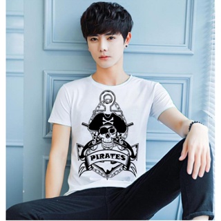 Mens T-shirt Printed Vintage pirate icon - Cotton T-shirt Personality Style - Super Cool And Beautiful_04