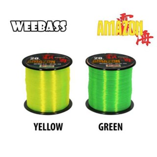 เอ็นตกปลา สายเอ็นตกปลา WEEBASS สายเอ็น - รุ่น AMAZON 1/8LB มีสีเขียวและสีเหลือง