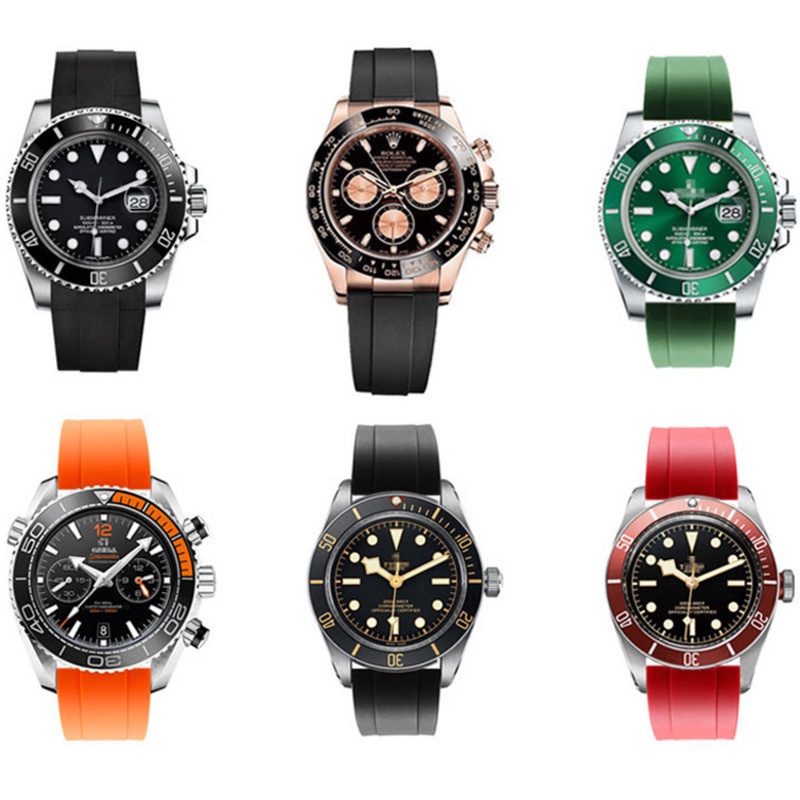 yifilm-สายนาฬิกาข้อมือยางซิลิโคน-กันน้ํา-แบบเปลี่ยน-สําหรับ-rolex-gmt-20-มม