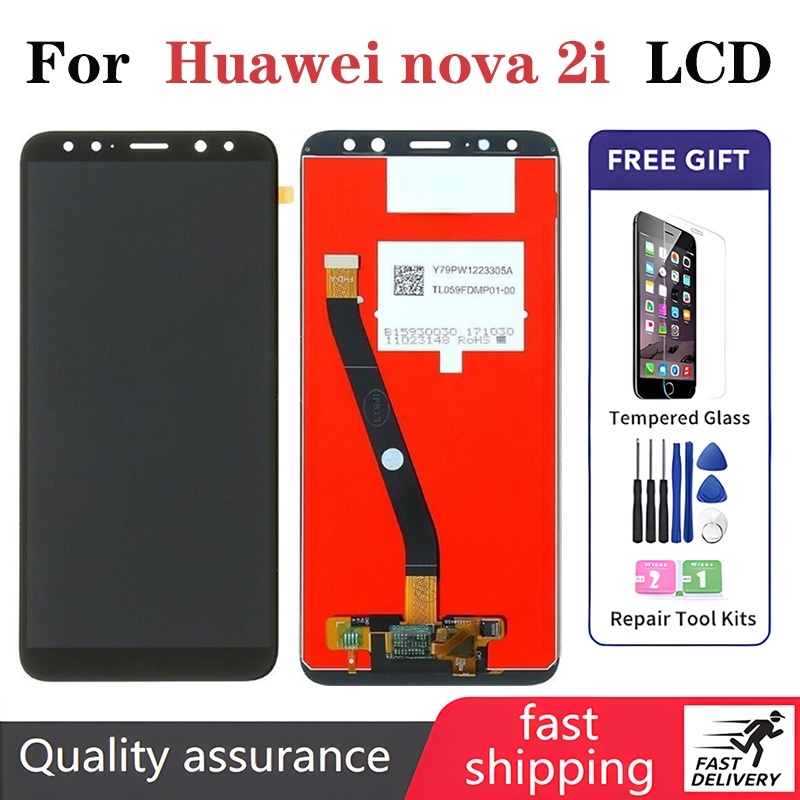 อะไหล่หน้าจอ LCD แบบเปลี่ยน สําหรับ huawei nova 2i RNE-L22 RNE-L21 ...
