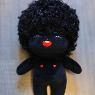 ☋☊20cm Cotton Doll Little Black People Walking Doll Mawu Naked Baby Ugly Cute Doll 【Excluding Clothes】