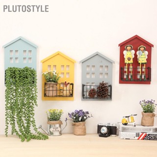 Plutostyle ชั้นวางของติดผนัง รูปบ้านไม้ แฮนด์เมด สําหรับห้องนอน ห้องนั่งเล่น