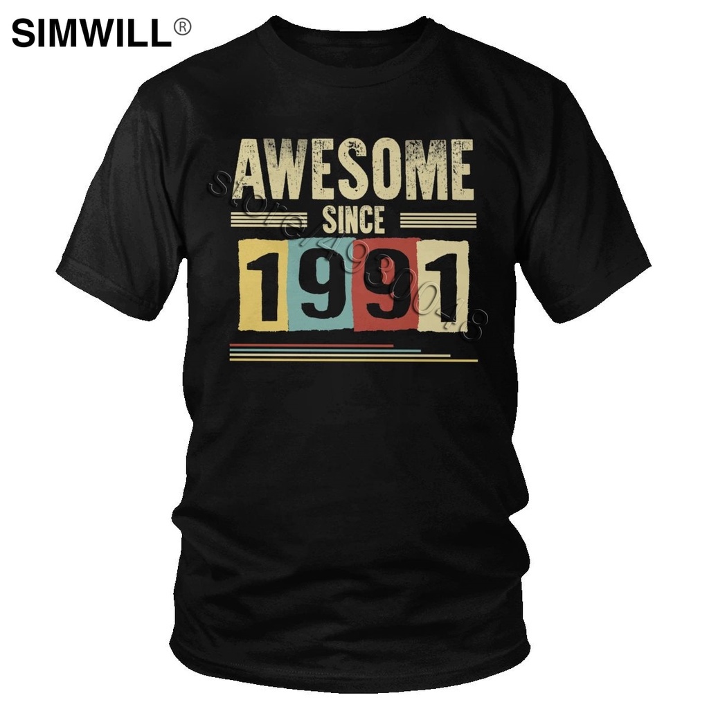 awesome-since-1991-t-shirt-men-cotton-birthday-t-shirt-ideas-short-sleeve-summer-tees-leisure-large-size-tops-03