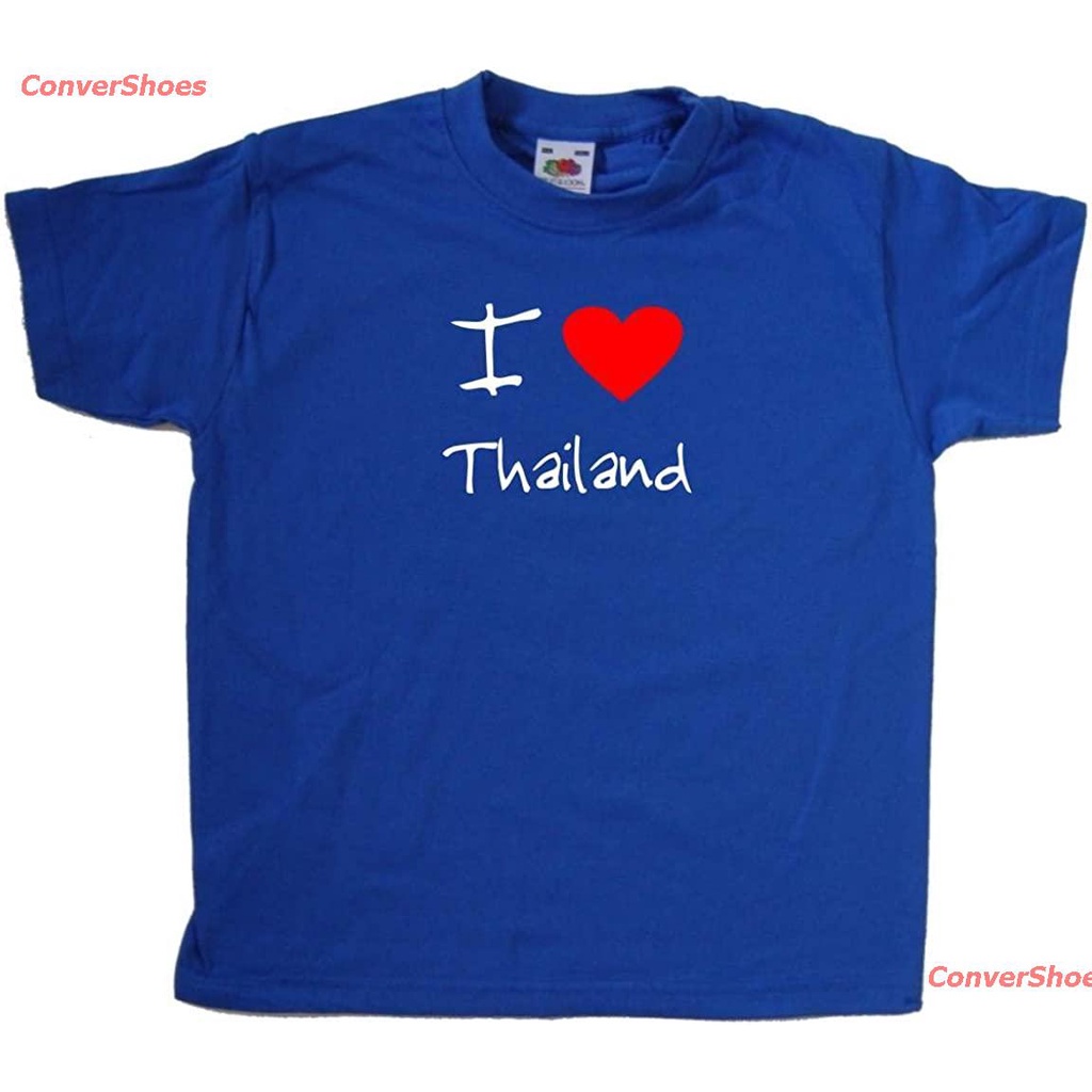 เสื้อยืดกีฬา-i-love-heart-thailand-royal-blue-kids-t-shirt-mens-womens-t-shirts