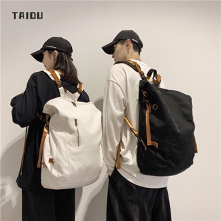 Taidu กระเป๋าเป้สะพายหลัง กระเป๋านักเรียน ความจุสูง สไตล์เกาหลี ลําลอง สุดเท่ สําหรับเดินทาง