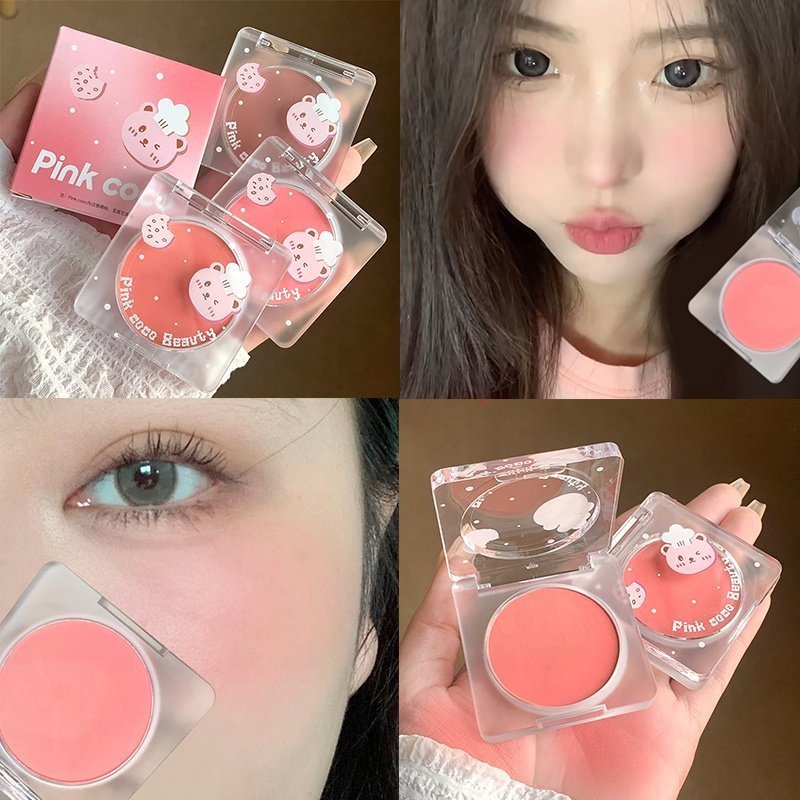 Pinkcoco Honey Pomelo บลัชออนเนื้อแมตต์ กํามะหยี่ ธรรมชาติ สีนู้ด