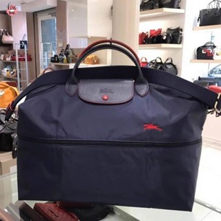 พร้อมส่ง Longchamp ของแท้ 1911 619 70th Anniversary Series กระเป๋าสะพายไหล่ ผ้าไนล่อน ทรงโท้ท กันน้ํา อเนกประสงค์ สําหรับสตรี