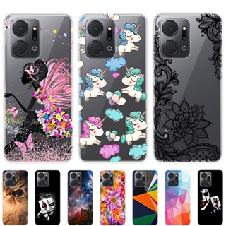 เคสโทรศัพท์ซิลิโคน TPU แบบนิ่ม ลายการ์ตูน สําหรับ Honor X7a X7a