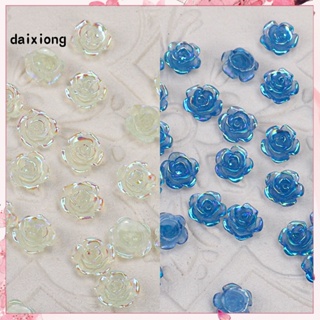 &lt;daixiong&gt; พลอยเทียม รูปดอกคามิเลียน่ารัก น้ําหนักเบา สําหรับตกแต่งเล็บ 50 ชิ้น ต่อชุด